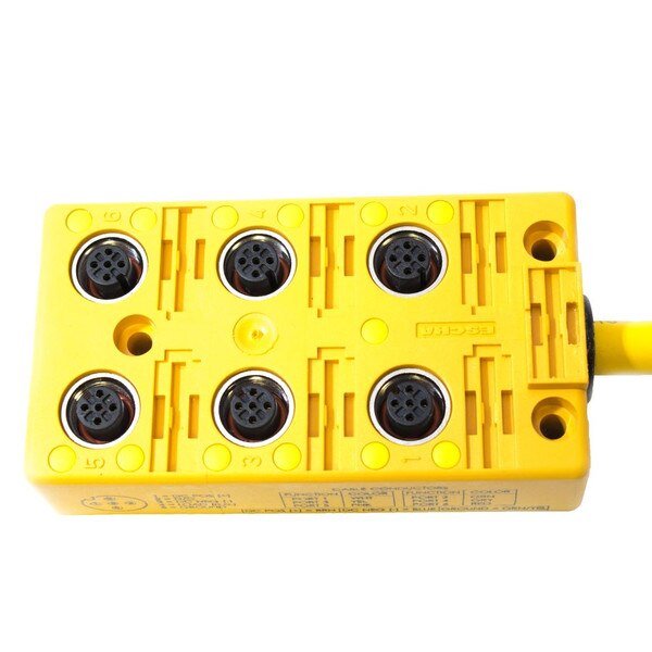 Cables pugged into junction box